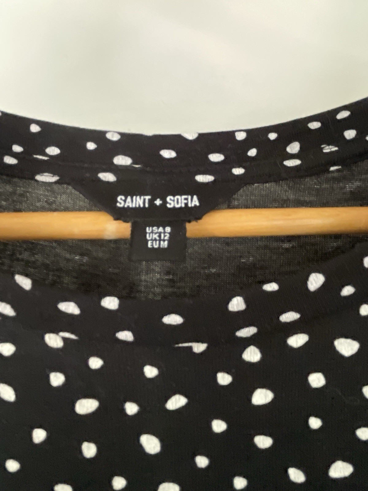 Saint+ Sofia long polka dots dress. Size M. Made in Bulgaria. Good condition