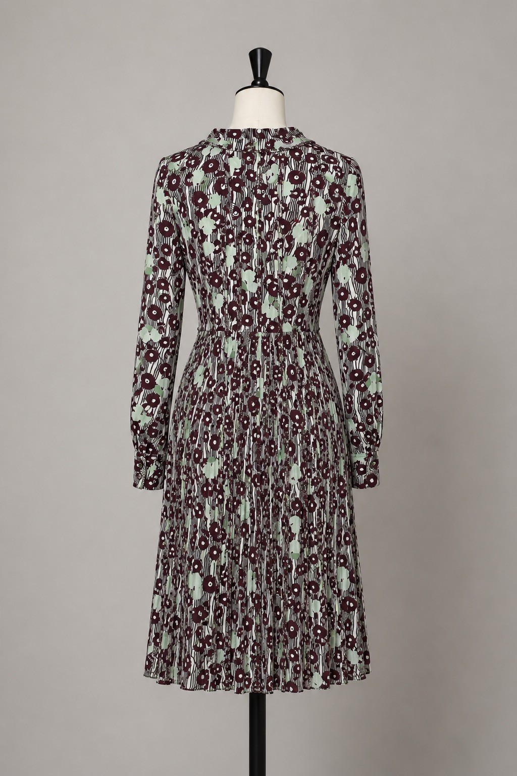 £3400 Valentino Runway PF17 Silk Floral Pleated Dress IT38 UK6 US2 NWT