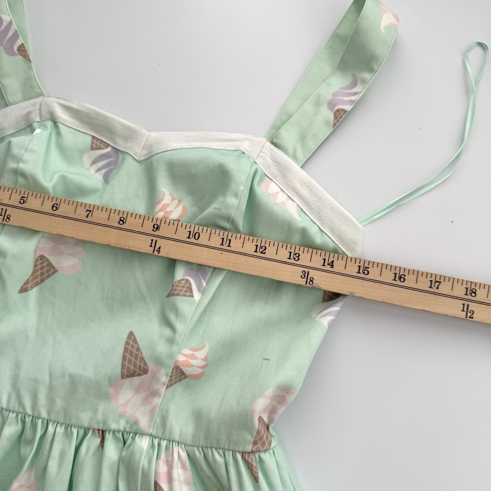 Bea & Dot ModCloth Sweetest Treat Ice Cream Cone Dress S Mint Green Pinup Retro