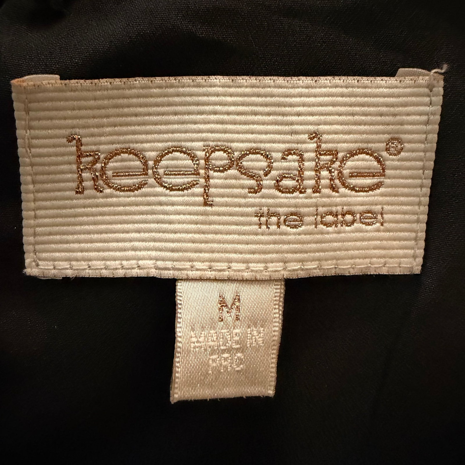 Keepsake the Label Black Draped Sculptural Dress | Size M