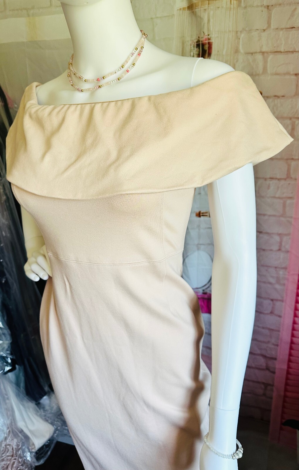 Strapless Dress in Soft Pink