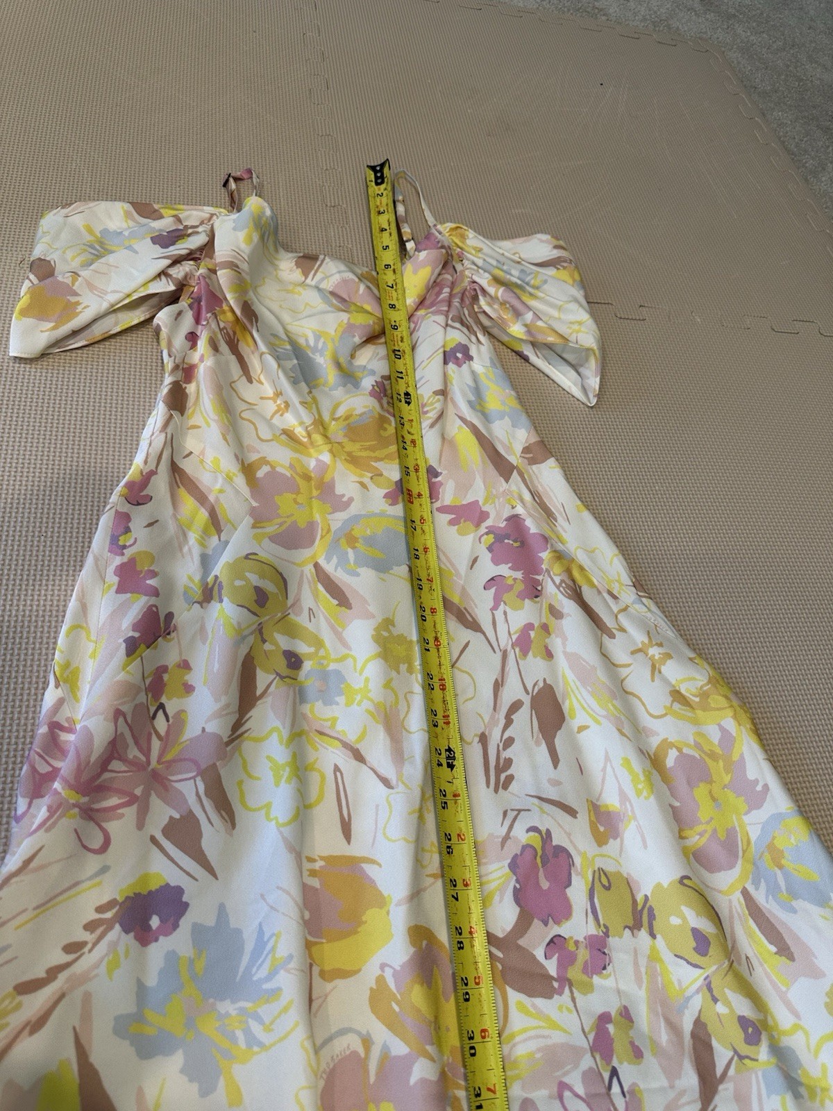 Ted Baker Floral Cold-Shoulder Midi Dress | Summer Wedding Guest 2(UK) / 6 (US)