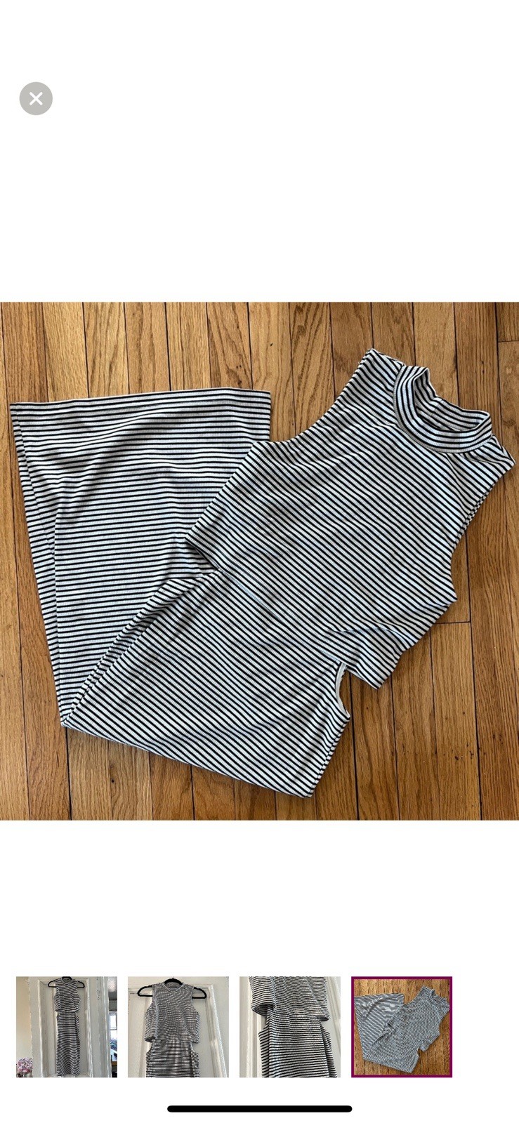 MINKPINK women’s striped dress cut out side