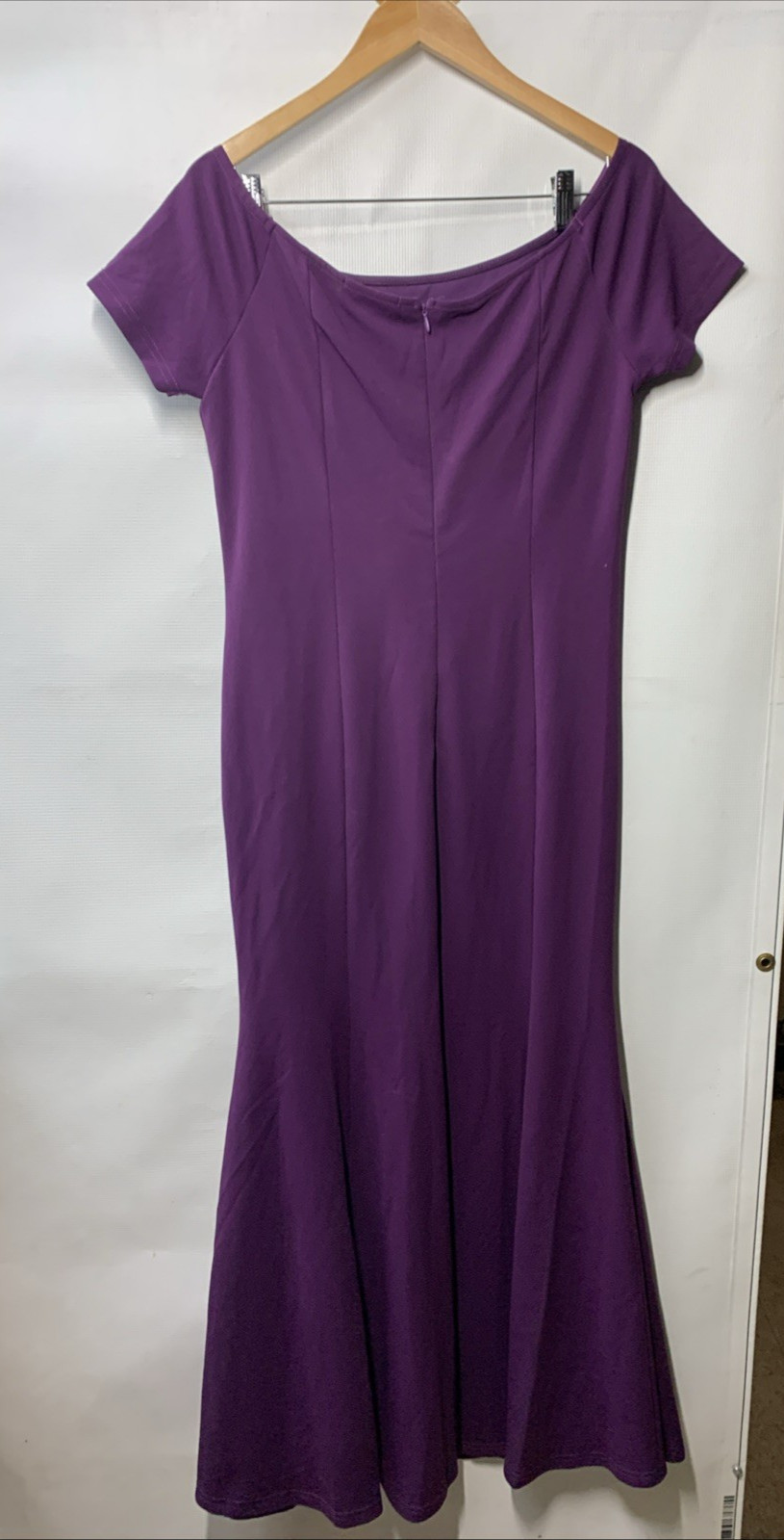AISIZE Elegant Off Shoulder Ruffle Formal Dress Evening Elegant Cocktail Size L