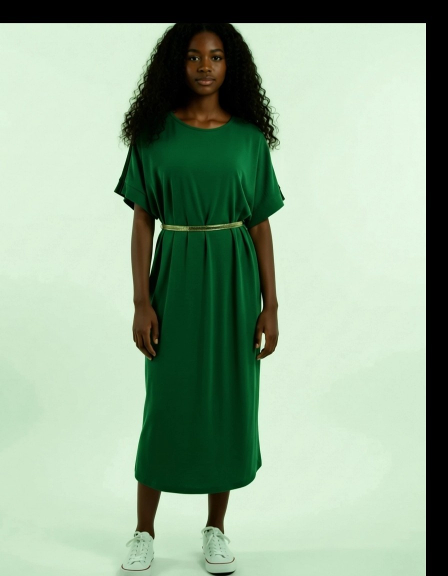 Fred David Career/Casual Dress Green Size Large