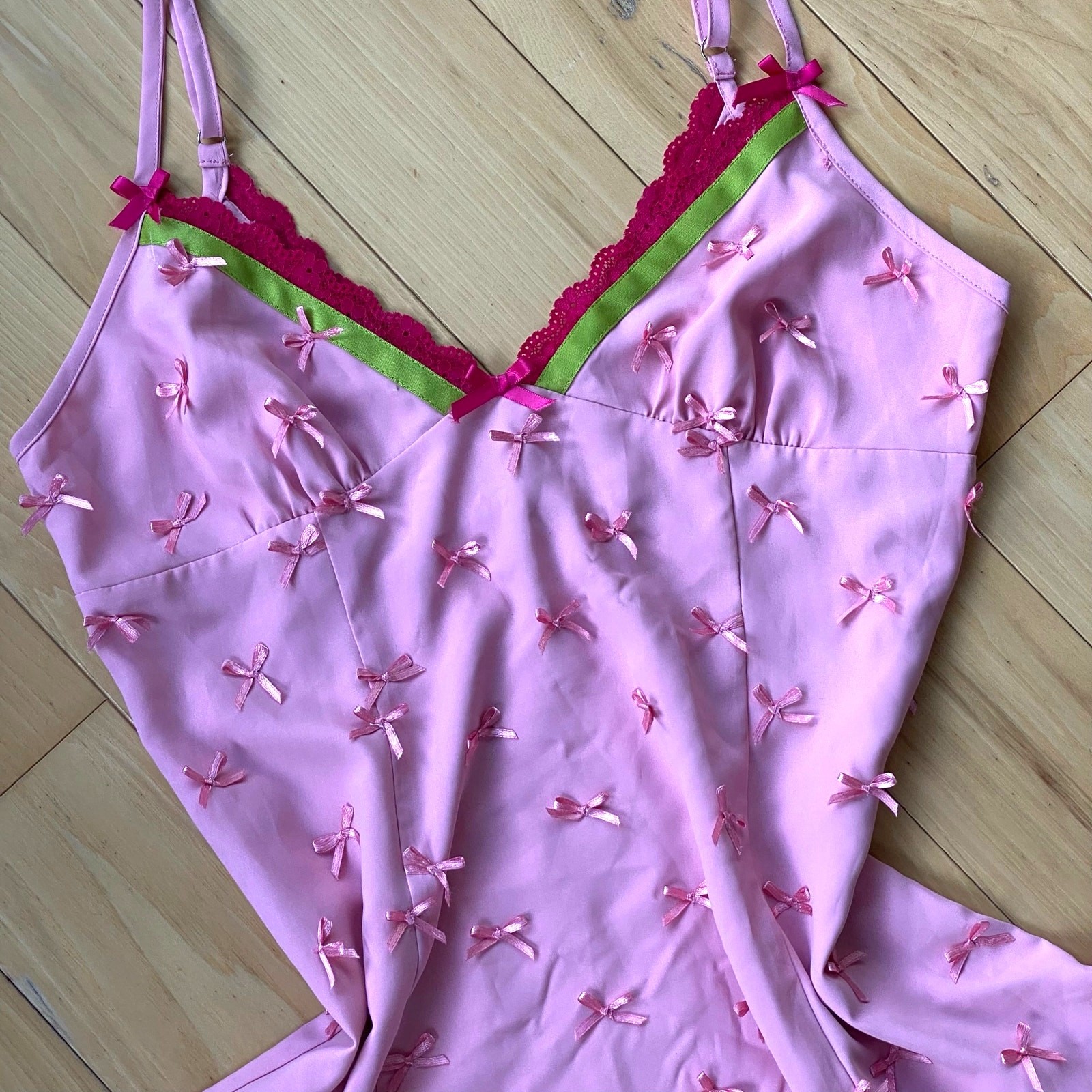 Coquette Bow Pink Balletcore Fairycore Princesscore Mini Babydoll Dress S/M