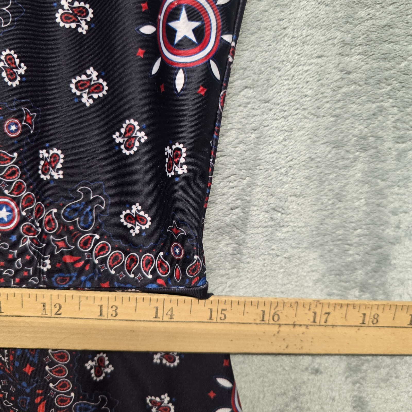 Mighty Fine Marvel Comics Dress Womens Medium Captain America Bandana Stretch