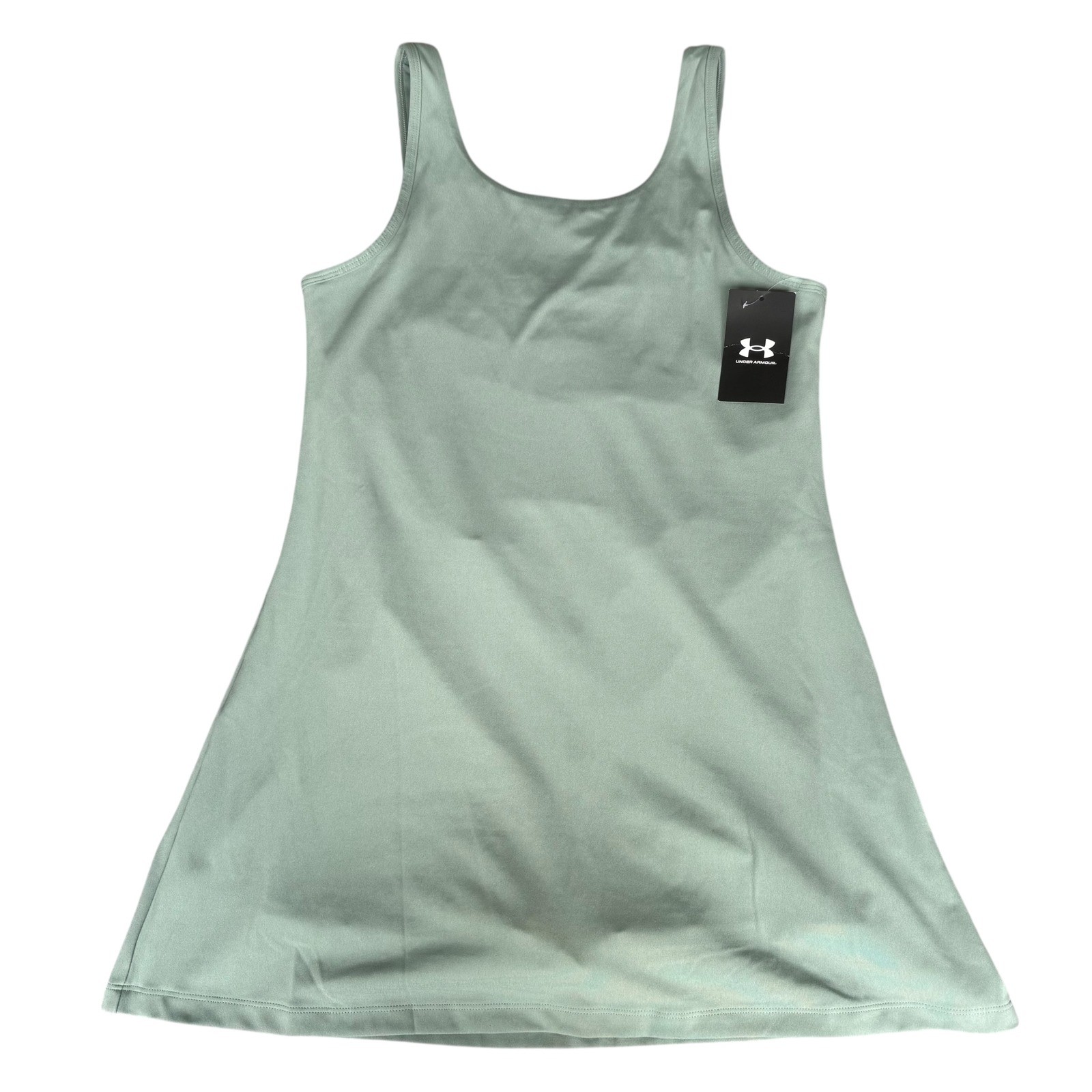 Under Armour NWT Womens Motion Dress Sage Green Built-in Bodysuit Performance