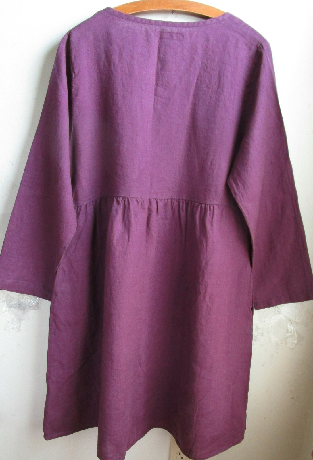 FLAX Designs Linen Dress S & M NWT Easy Dress PORT