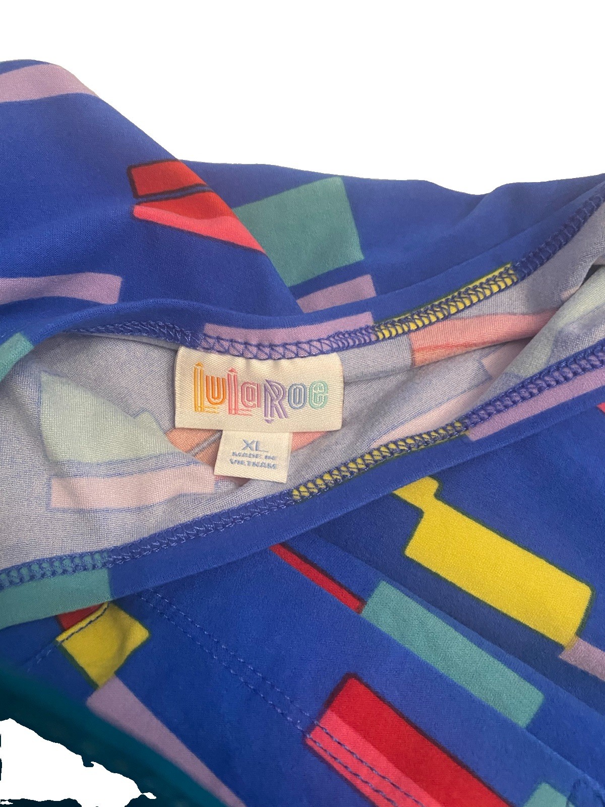 LuLaRoe Carly swing dress Geometric High low XL