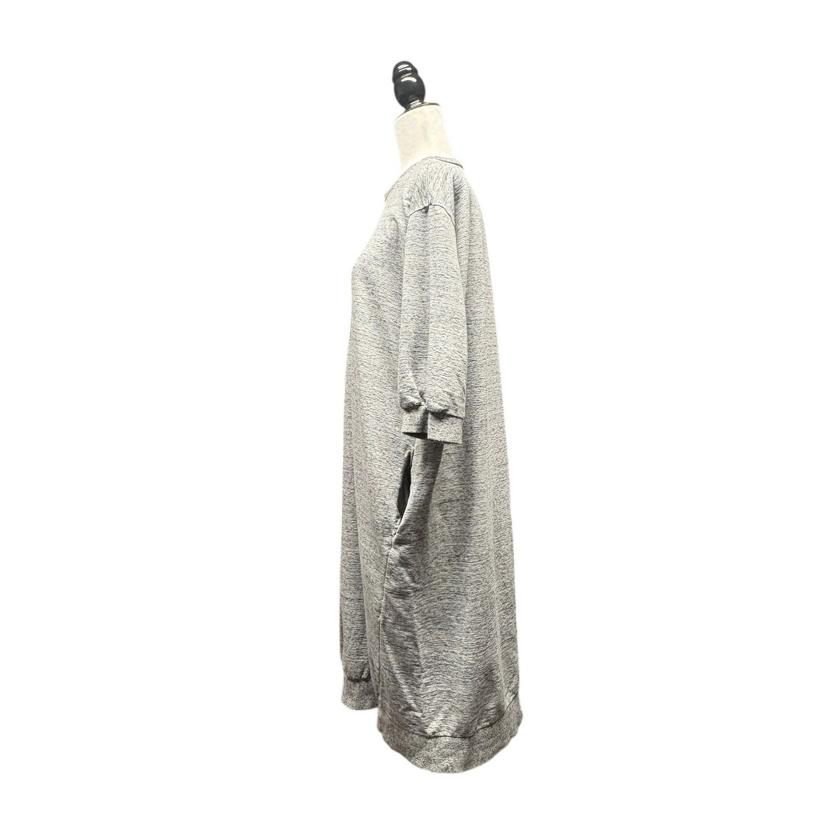 Journal Standard Luxe Grey Oversized Sweatshirt Dress Minimalist Midi Size M