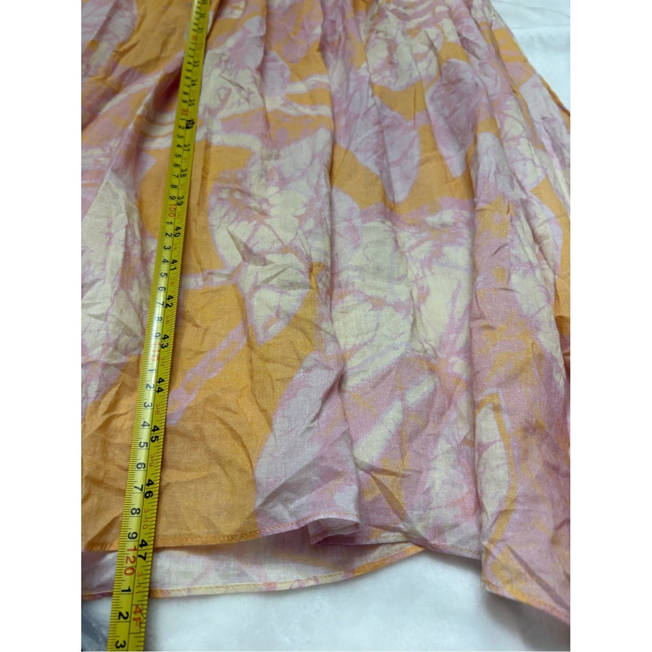 A.L.C. Rumi Cumin Lilac Floral Cotton Pleated Midi Dress Size 4 flowy luxury boh