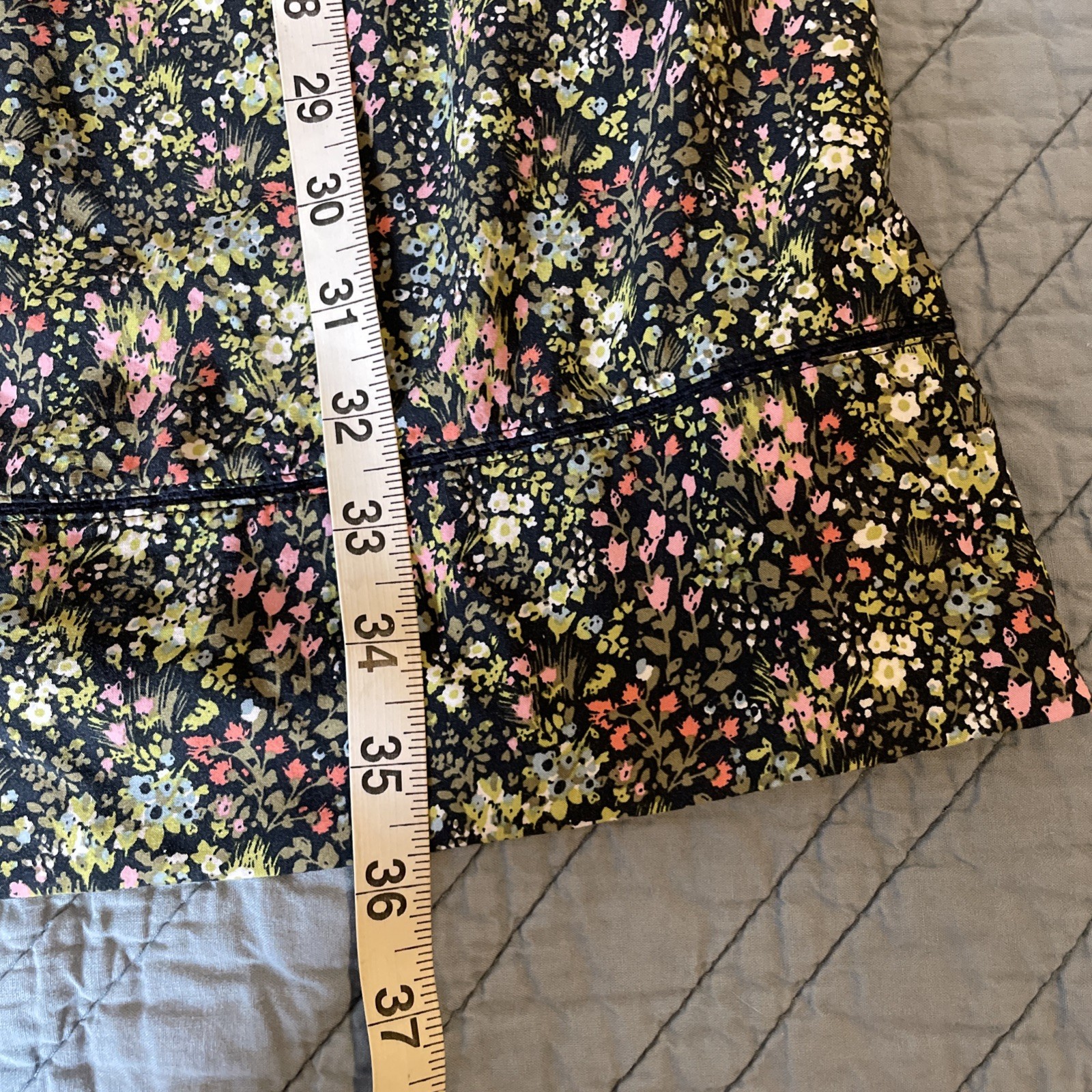 J.Jill Floral Meadow Sleeveless Button Shirt Dress XS Pockets Summer Pretty