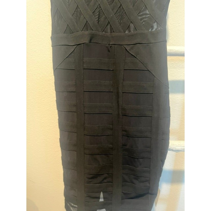 Privy Women’s Black Sleeveless Mini Dress Size L NWOT Mesh Party Cocktail Dress