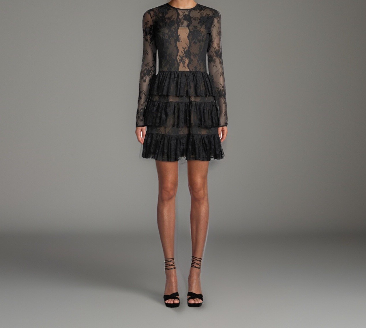 BAILEY 44 Bloomingdale’s Size 2 Cocktail Holiday Dress Riviera Lace Black NWT