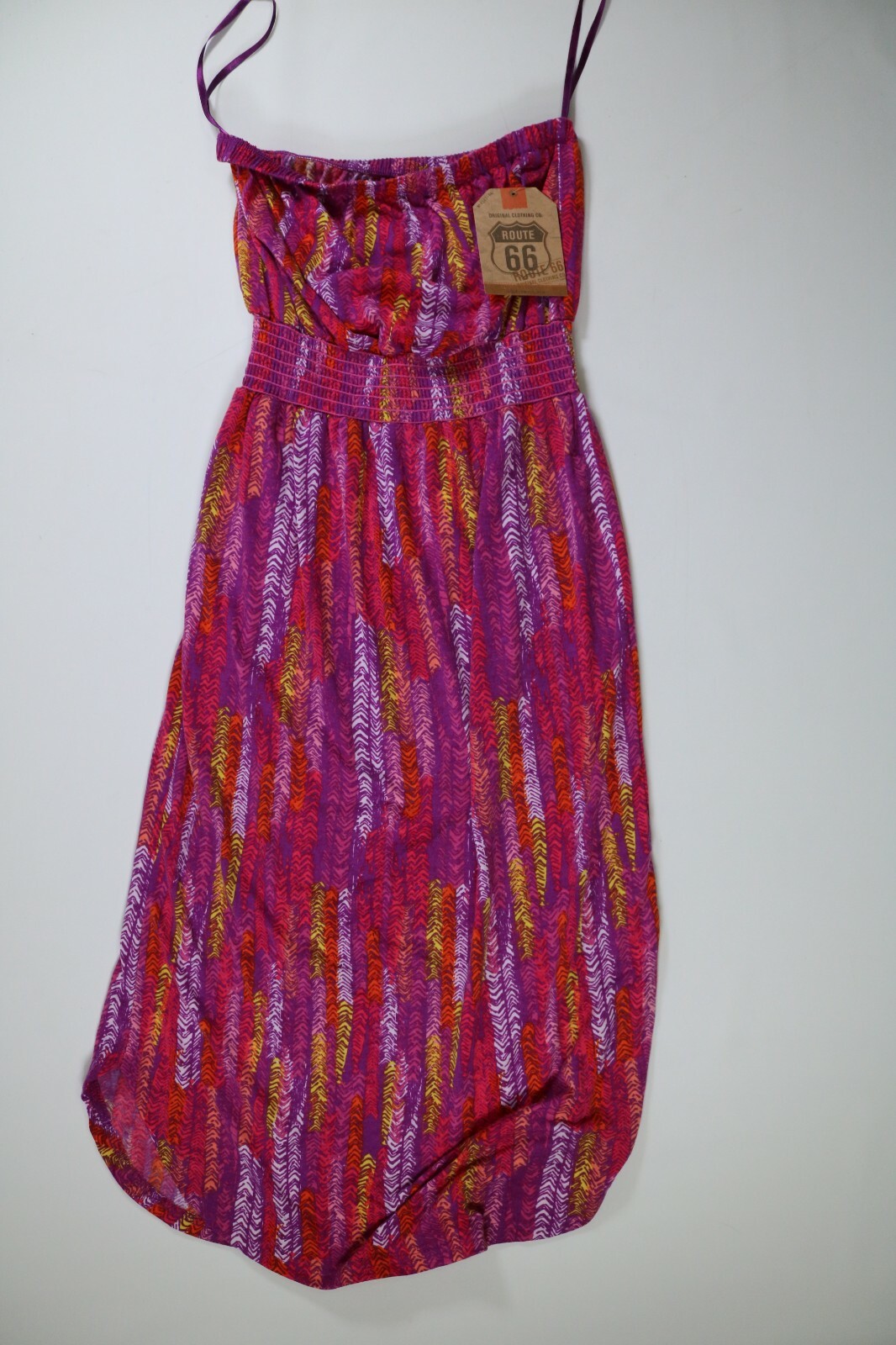 Womens Route 66 Multicolor Spaghetti Strap Dress XS NEW! NWT