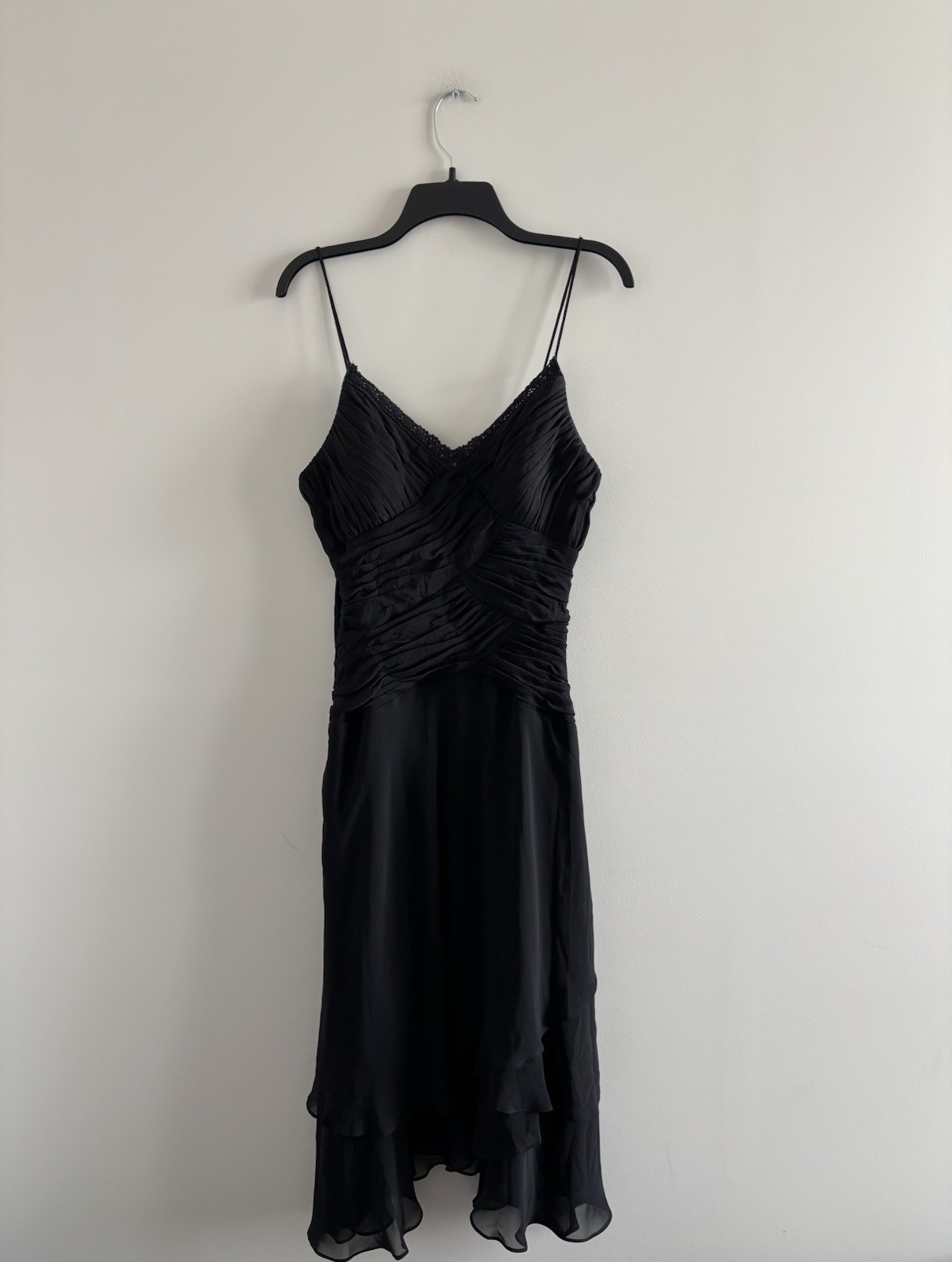 VTG Y2K Sangria Dress Mesh Nylon Black Sequin Sleeveless 10 Fairy Whimsigoth 90s