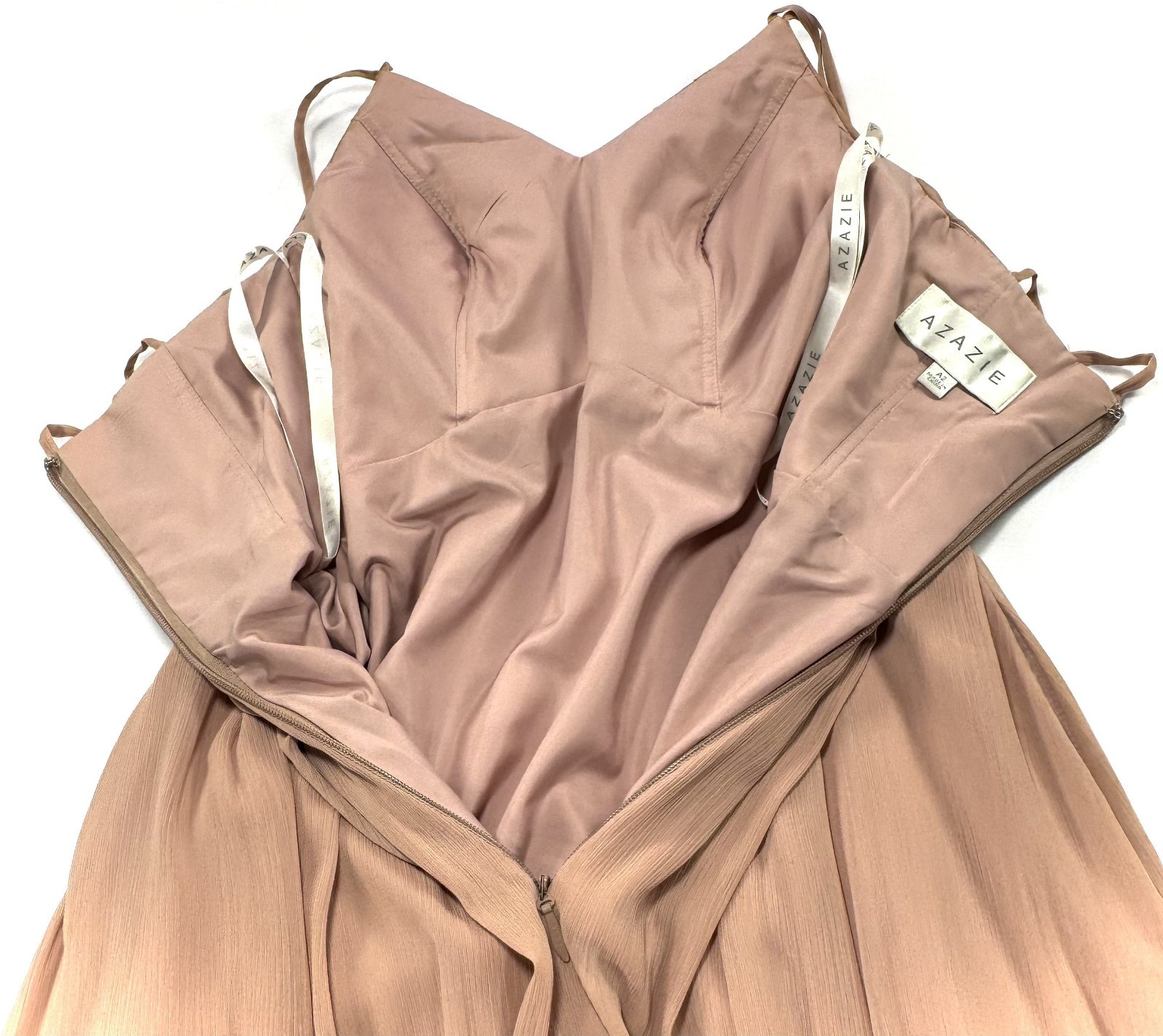 Azazie Soft Pink Dress | A2 | with a pocket | Used Good – Need Small Repair