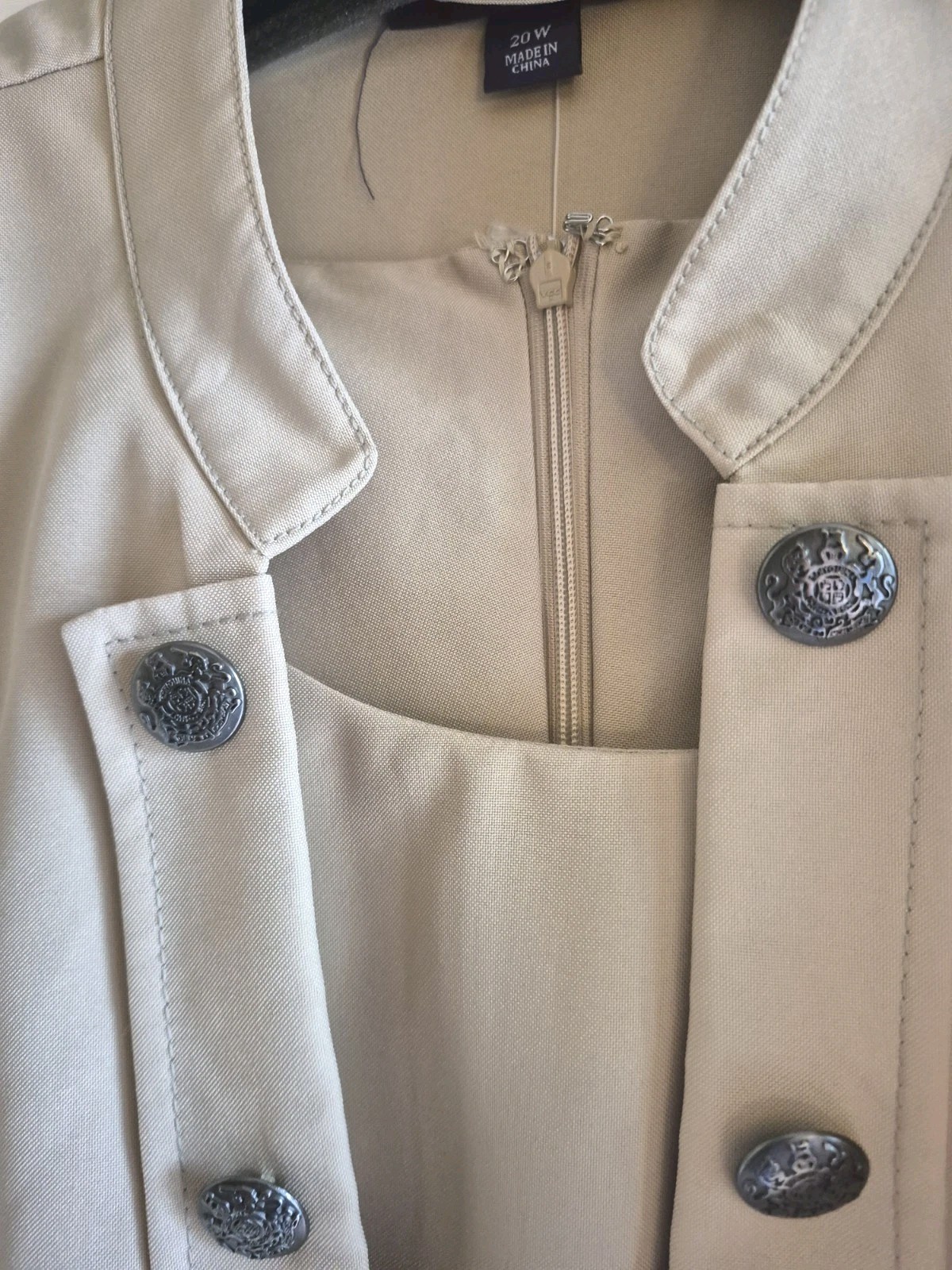 NWOT – ROAMAN’S JACKET/DRESS – 20W – Open Front Jacket, Sleeveless Sheath