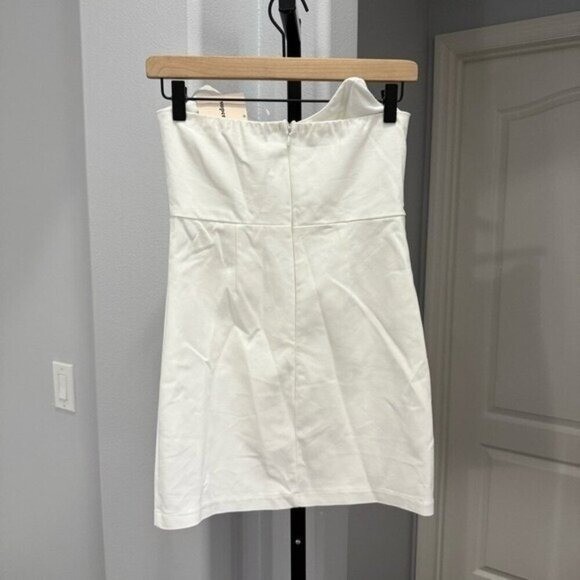 Superdown Strapless Mini Dress White Size Small Revolve NWT Evening Bachelorette