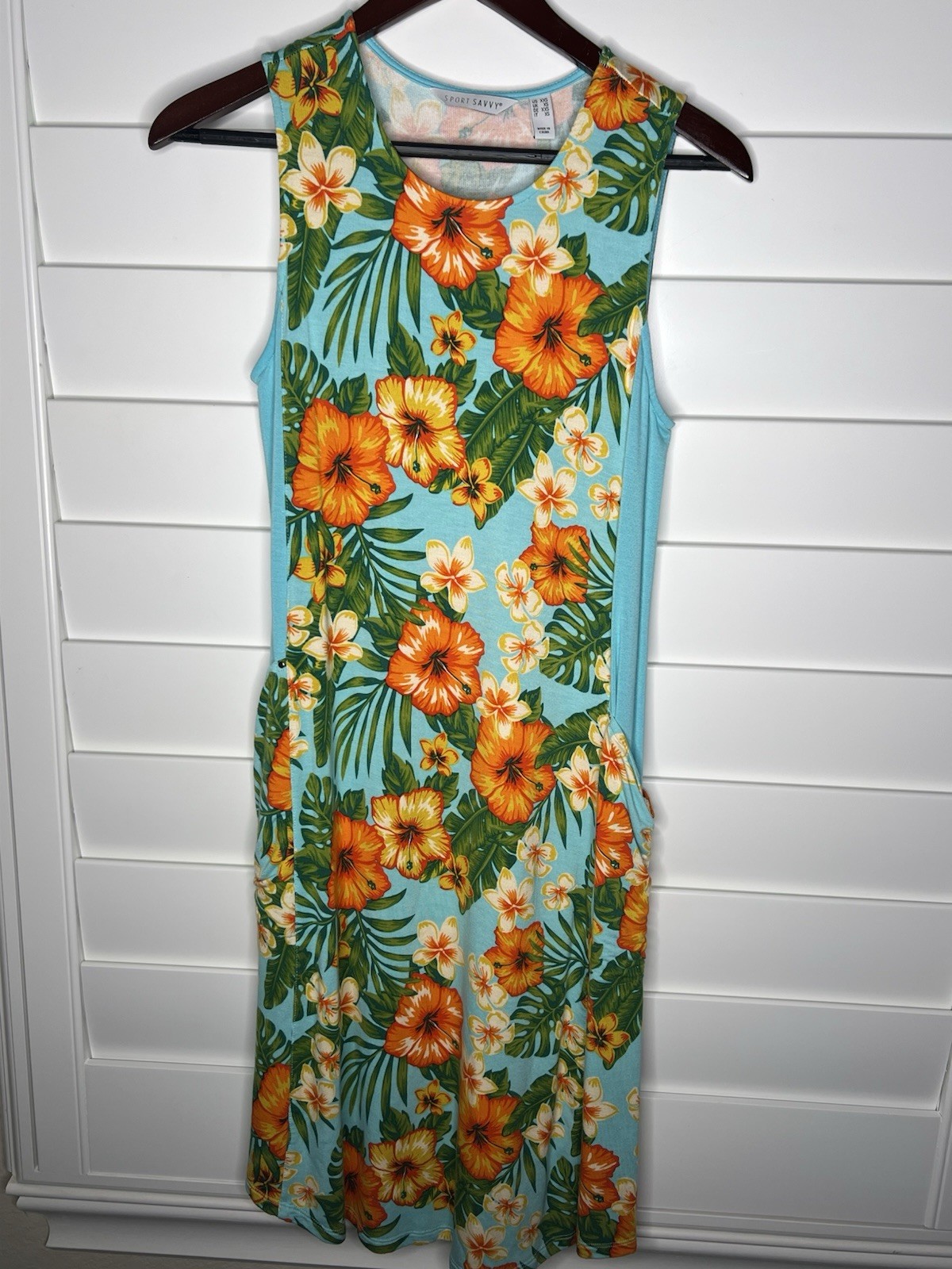 Women’s Sport Savvy Dress Size Xxs Tropical Hawaiian Vibes Flowers