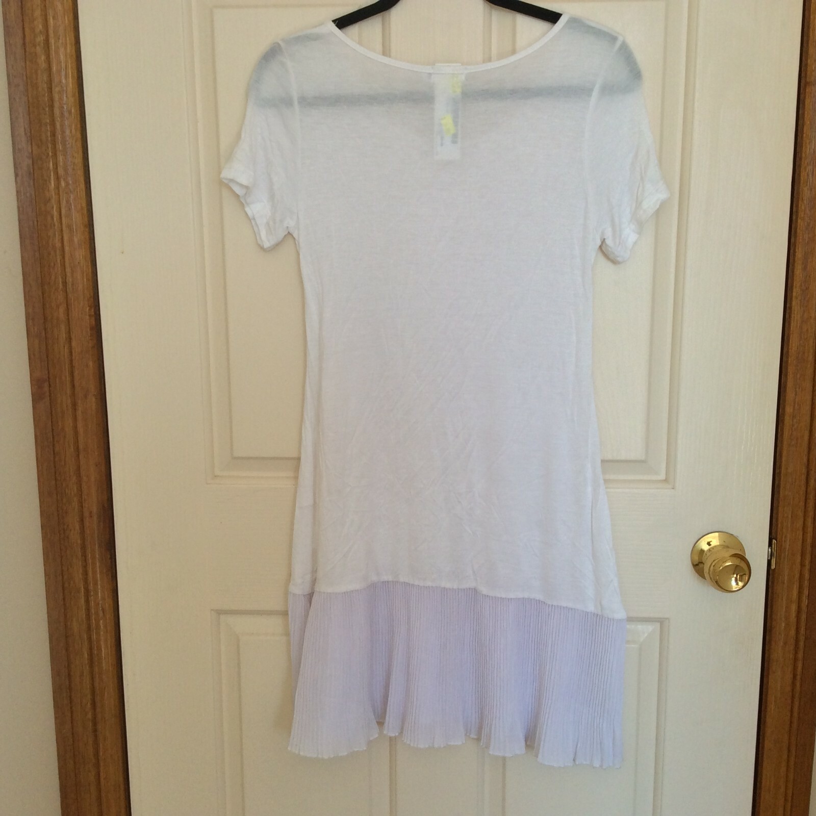 FILO WOMENS SHORT SLEEVE WITH PLEAT CHIFFON TRIM DRESS SIZES 8, 10, 12, 14