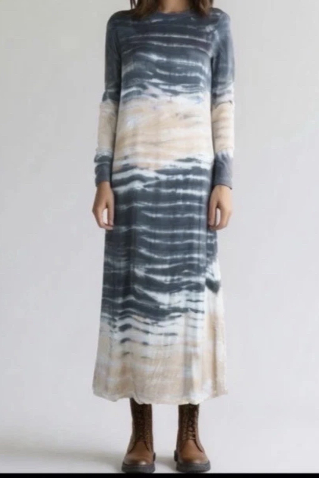 Anthropologie Dolan Left Coast Collection Dress Size S Trina Tie-Dye Midi Knit