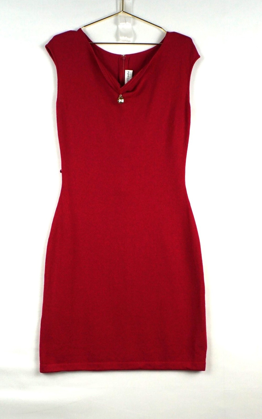 ST JOHN COLLECTION WOMEN DRESS PINK ROLLED JEWEL NECK SIZE 6