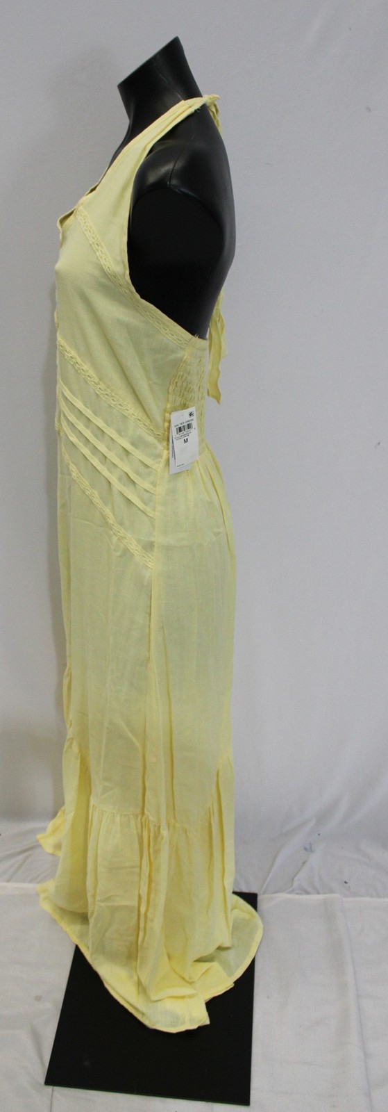 And Now This Women’s Solid Halter Tie Neck Dress EJ3 Double Cream Medium NWT