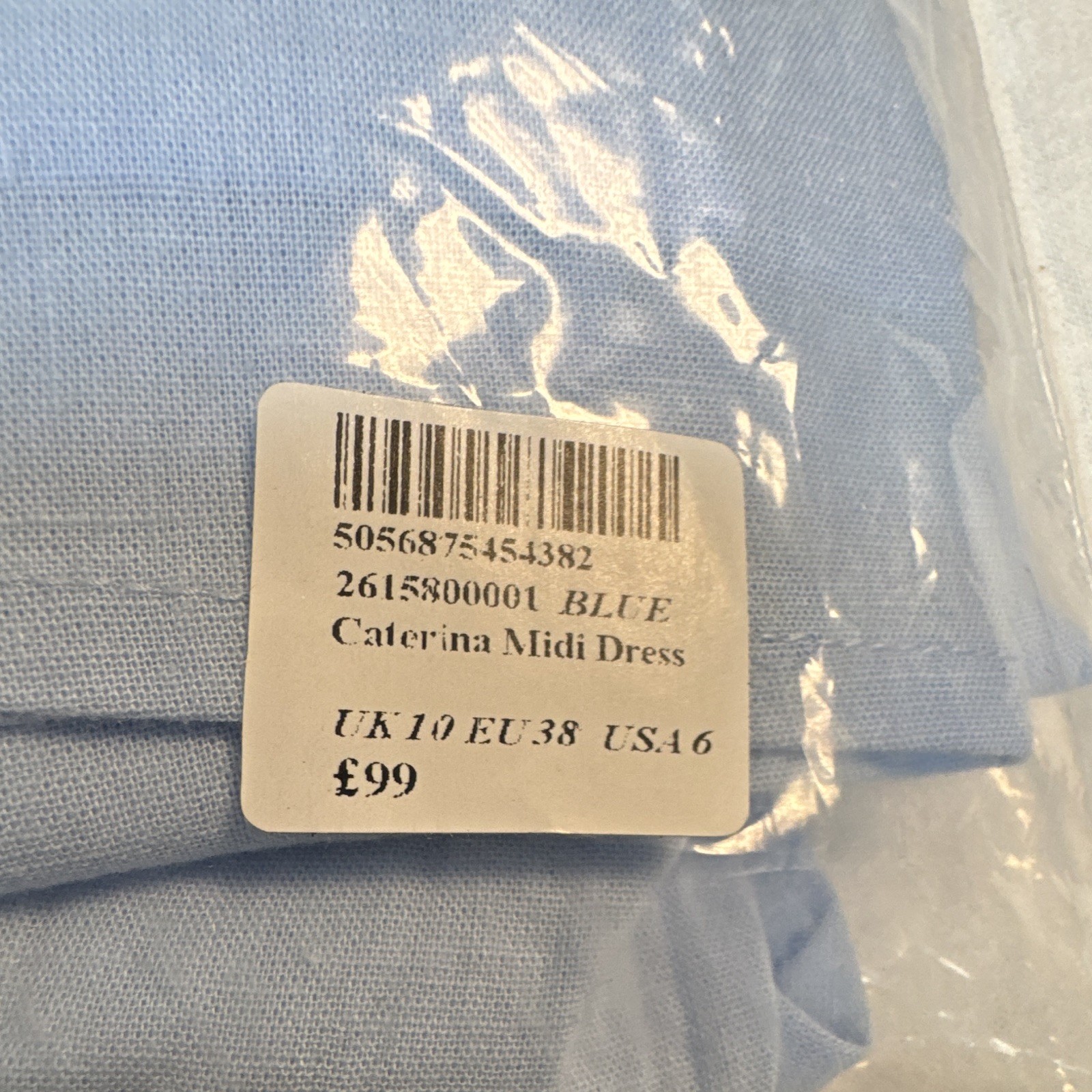 Nobody’s Child Caterina Halter Midi Dress Blue US Size 6🌼