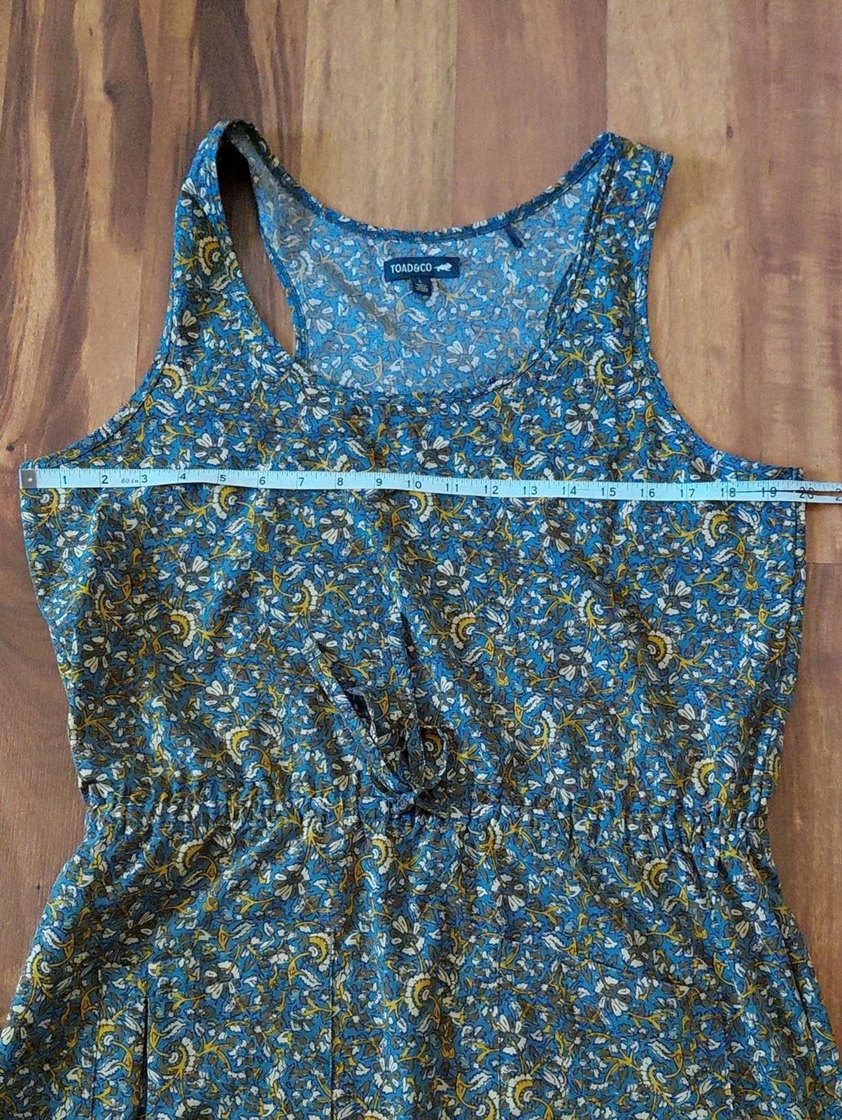 Toad&Co Sunkissed Livvy Tank Dress Lightweight Floral Athleisure Sporty