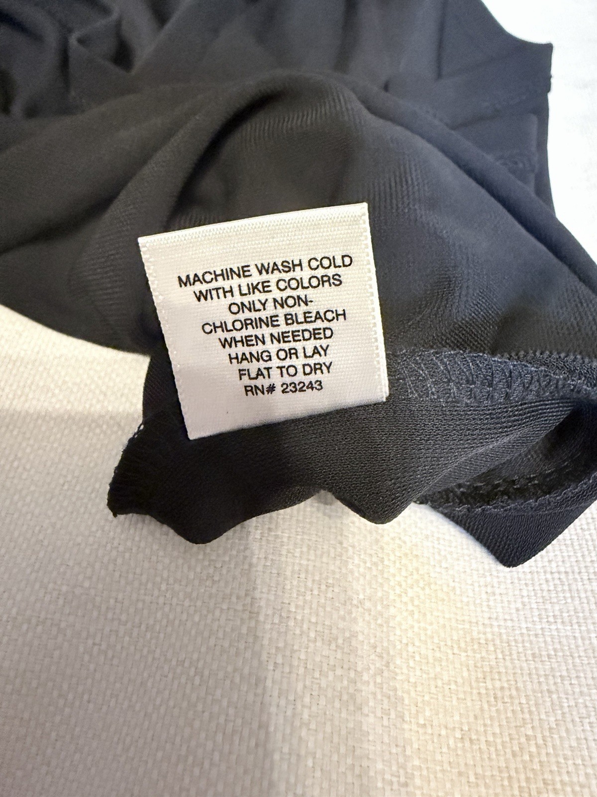 New York & Company Wrap Knee Length Midi Dress w Belt Black Women’s Size Medium