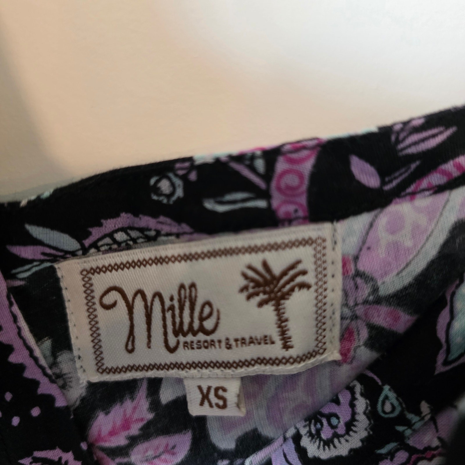 Mille Resort Womens Klara Tropical Night Floral Dress Size XS