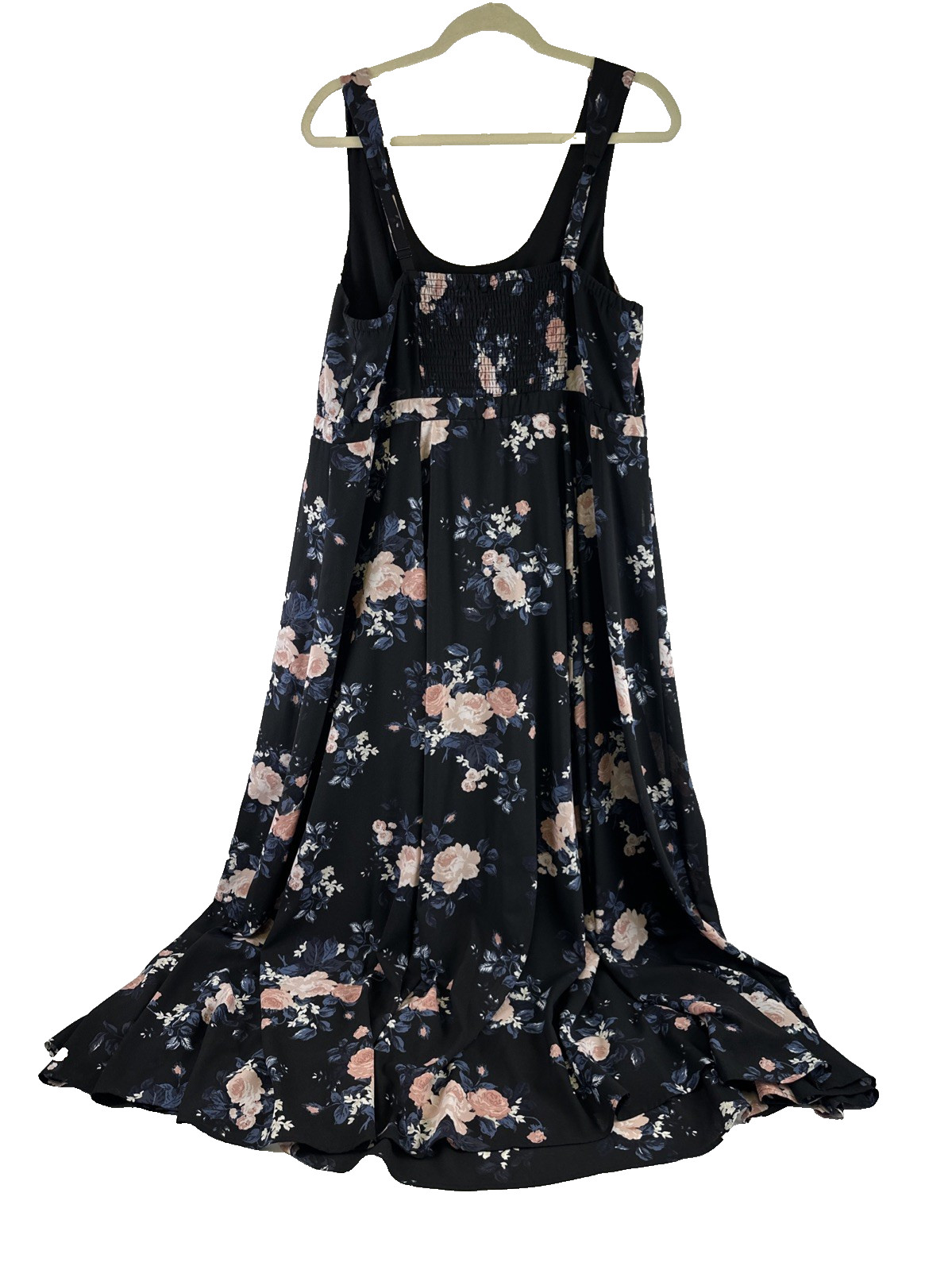 Torrid Black Floral Georgette Maxi Dress Tank Lined Flare 11688091 Women Plus 2X