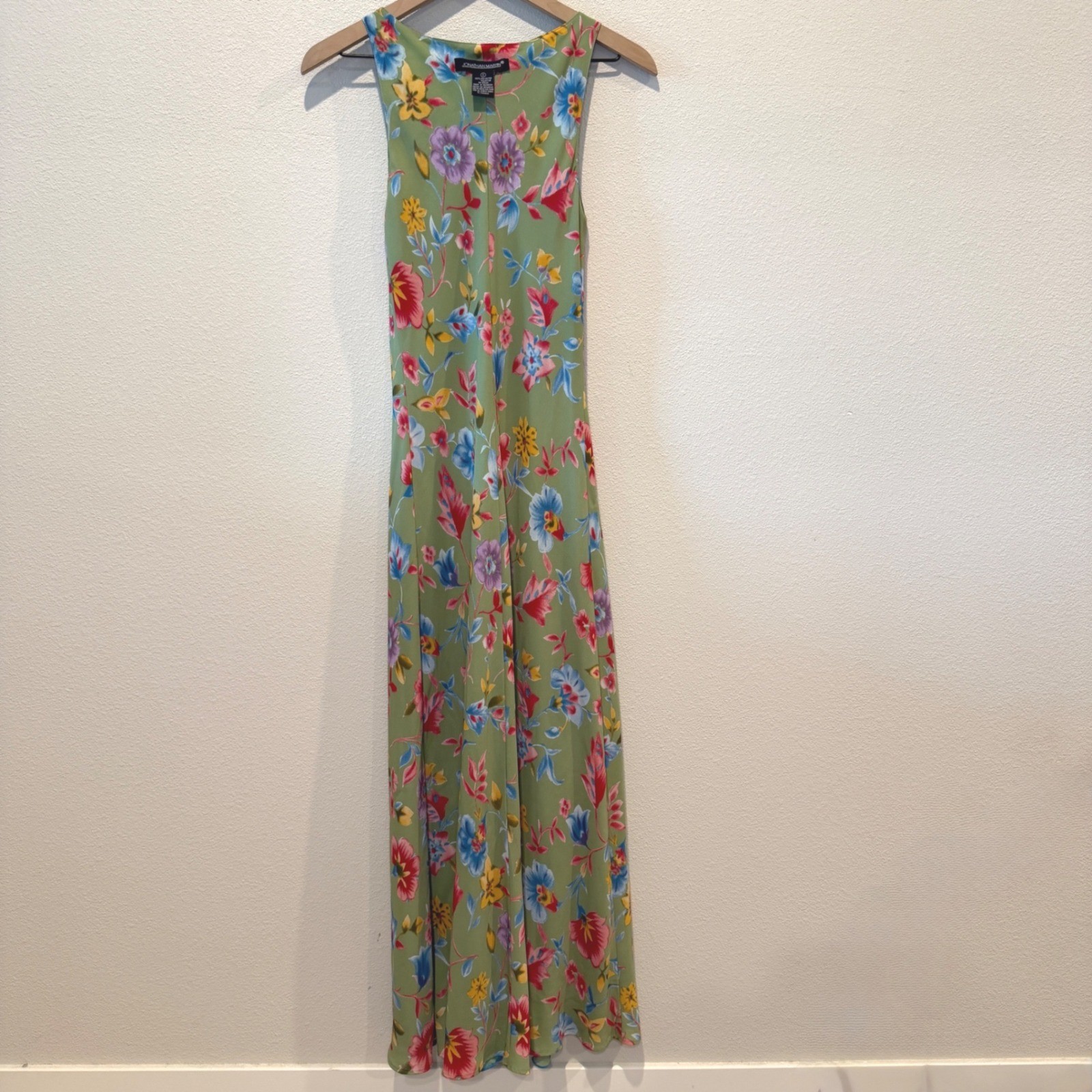 JONATHAN MARTIN Womens Reversible Maxi Dress 90s Y2K Boho Floral 5 Vintage
