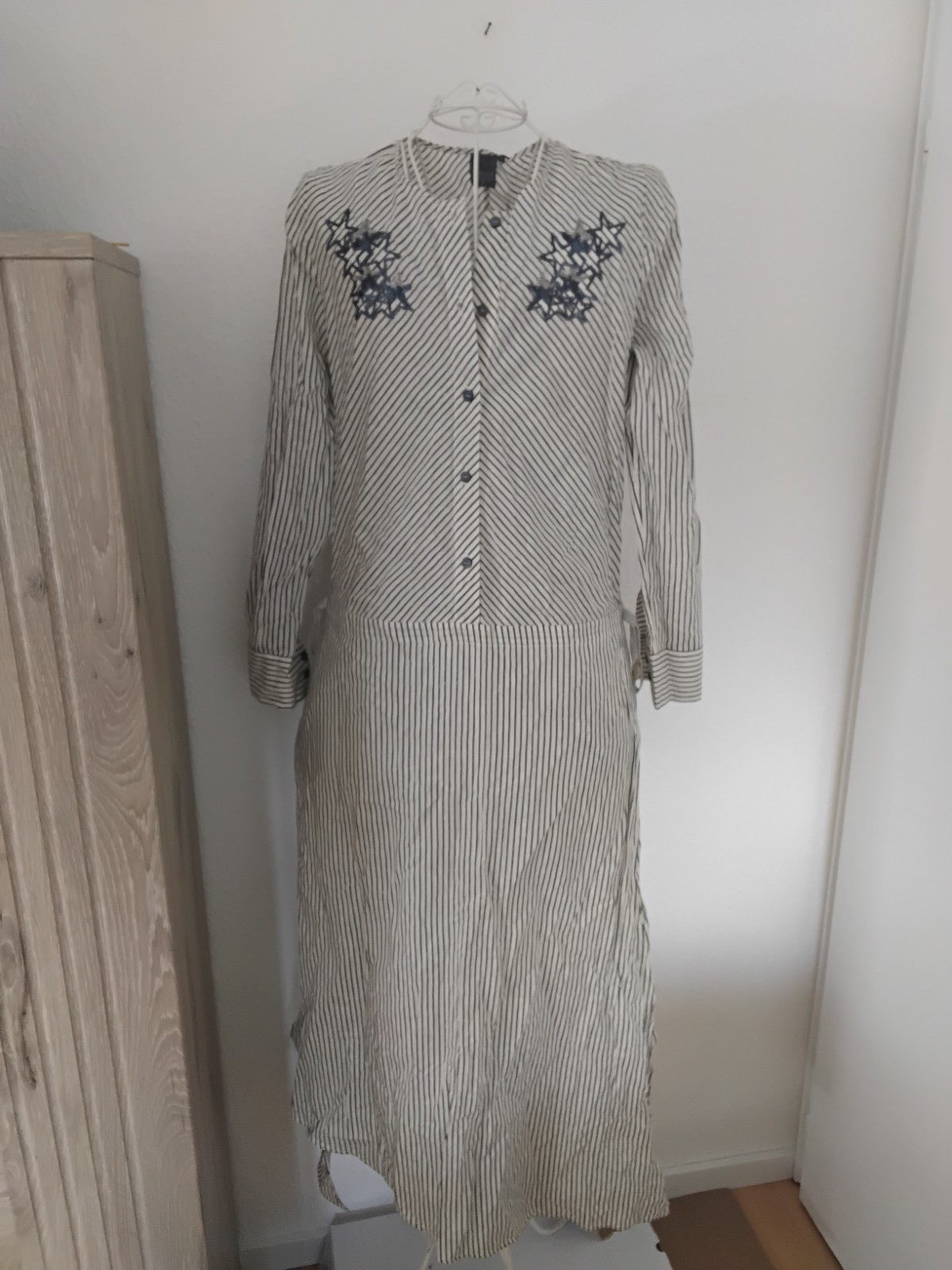 Lorena Antoniazzi long dress size 40, multi-colored, striped, cotton NP €500