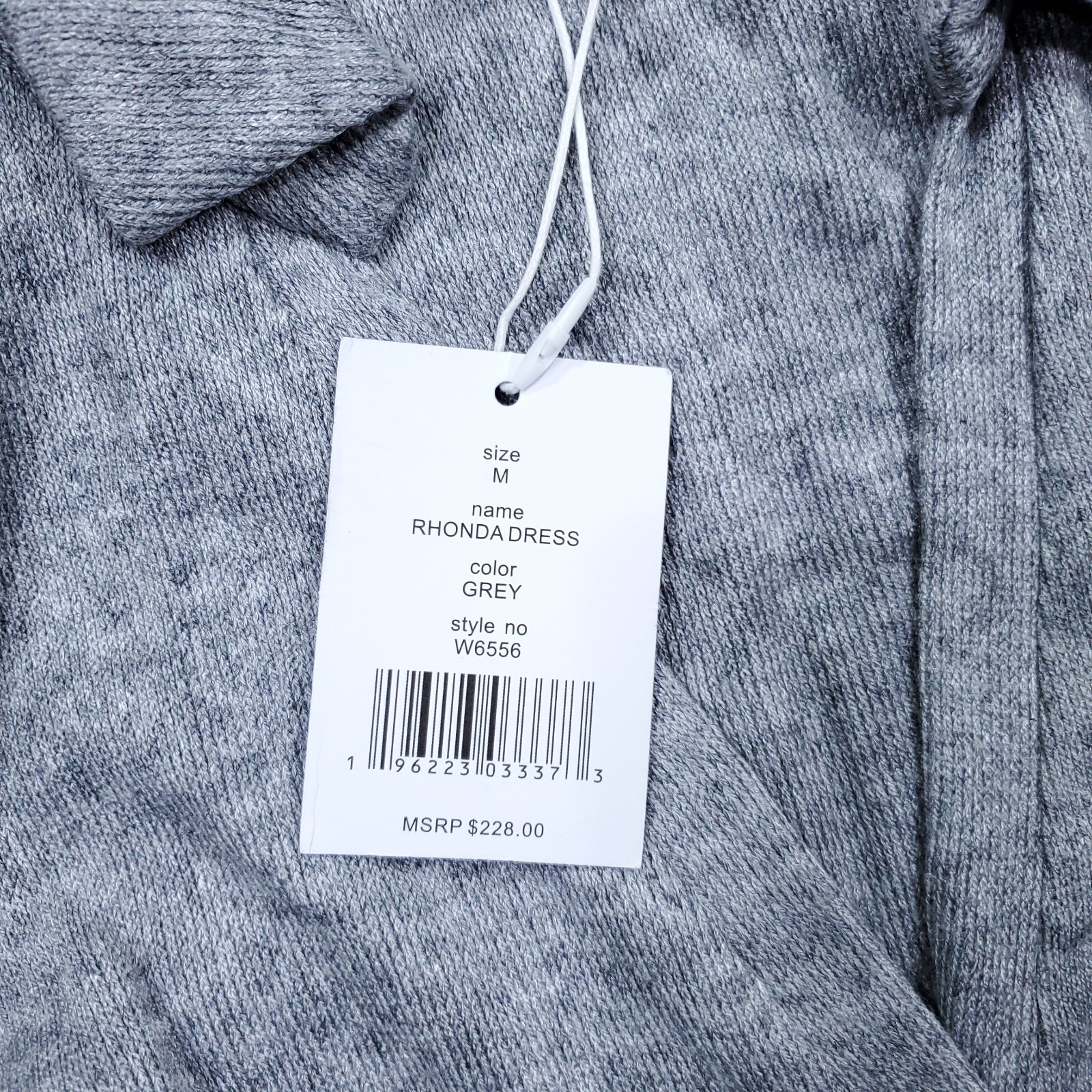 Walter Baker Rhonda Sheath Button Front Knitted Mini Sweater Dress Medium Gray