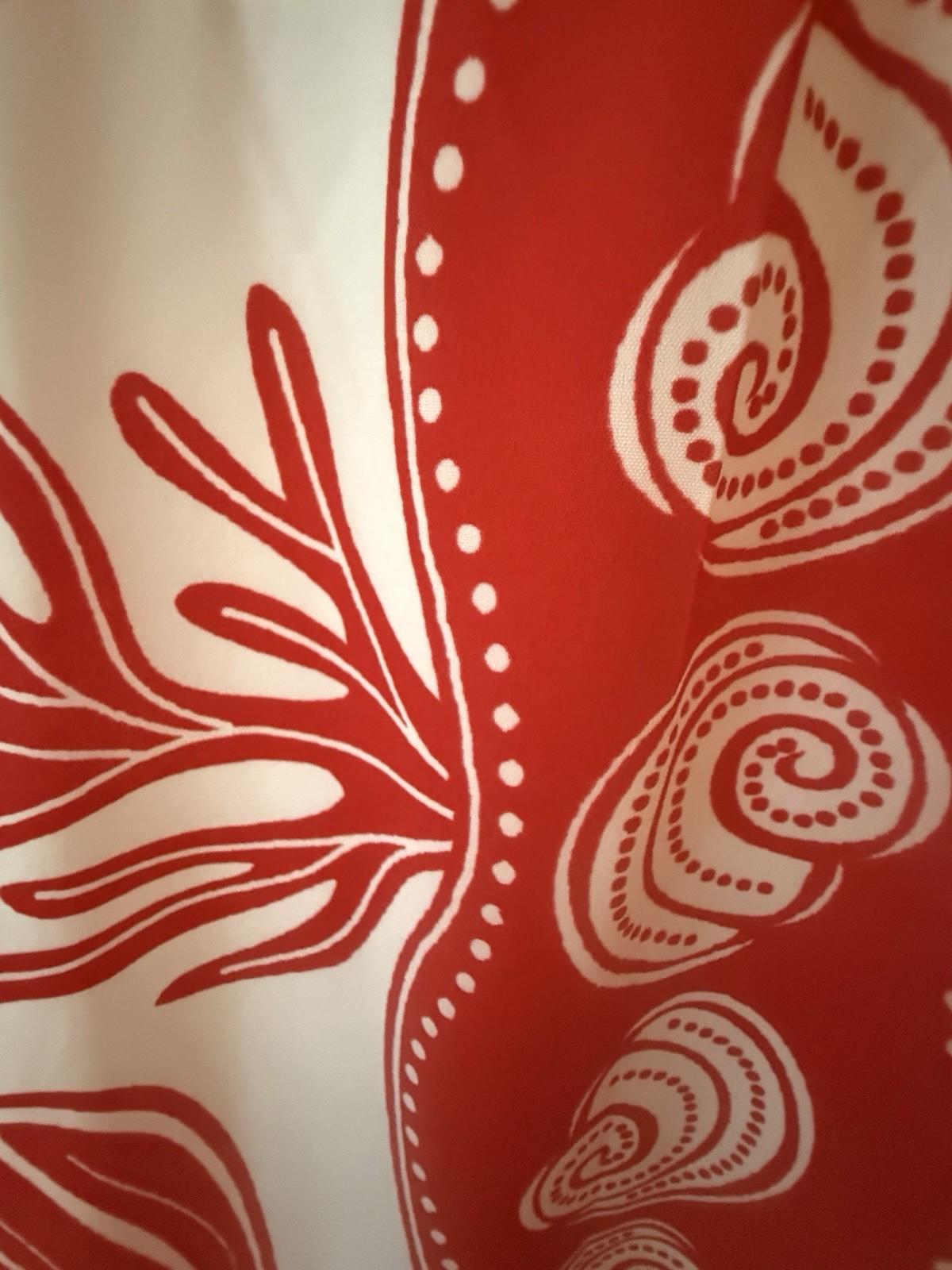 NWOT Like My Choice Red & White Tropical Shell/coral Print Maxi Beach Dress Sz L