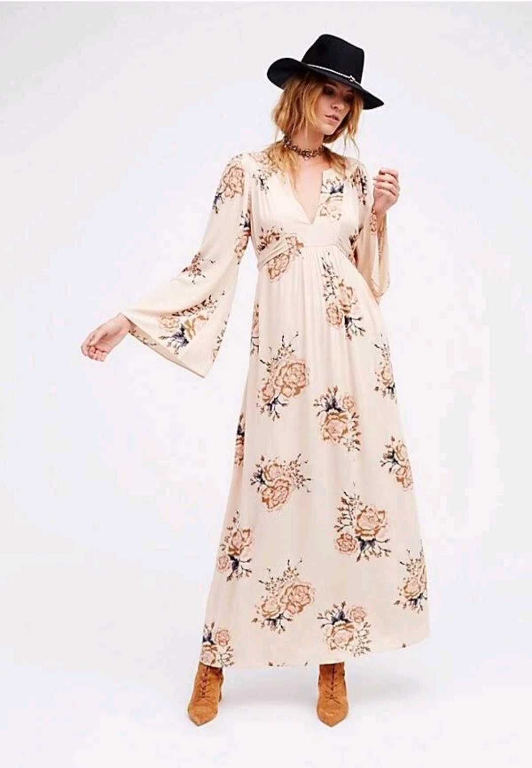 Free People Wild Laurel Maxi Dress Size L