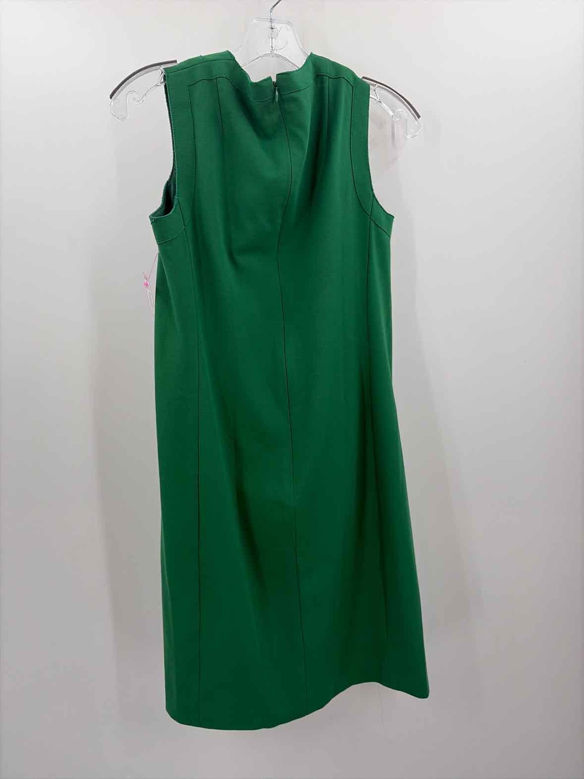 Pre-Owned Akris Punto Green Size 8 Knee Length Sleeveless Dress