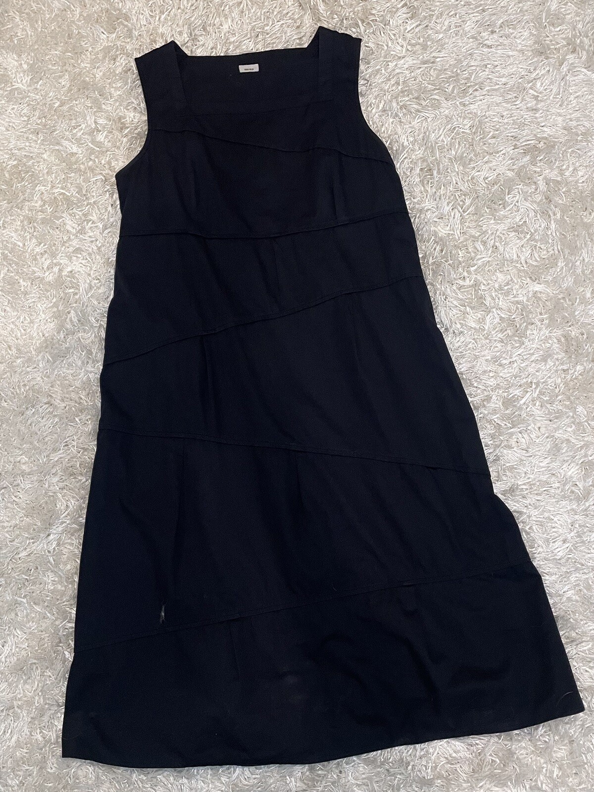 YOU BLU 100% Cotton Black Dress Made In Italy Size 42 (US 6) Casual Travel￼