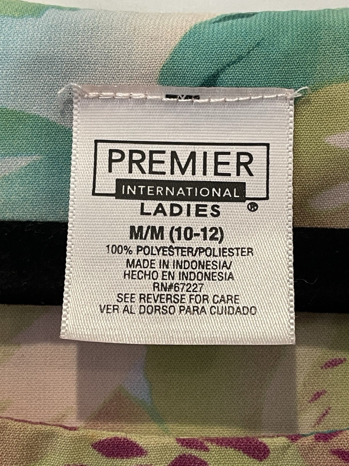 Premier International Watercolor Floral Maxi Dress Size M Hawaiian Tropical