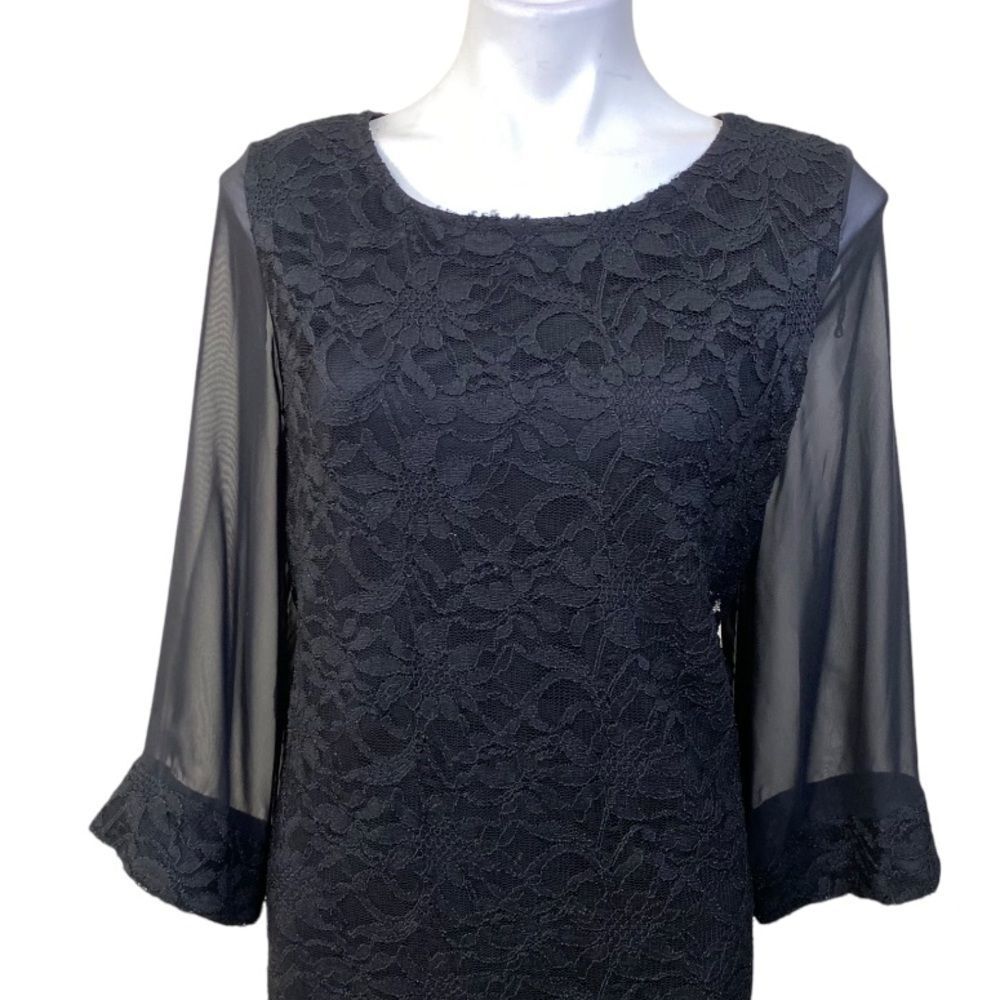 RN Studio plus size 16 dress sheer sleeve