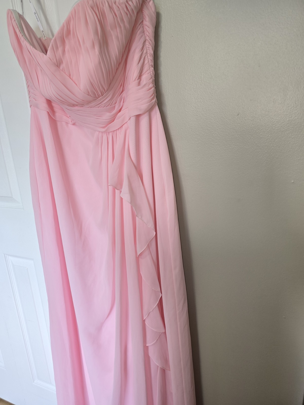 B2 Jasmine Strapless Evening Gown Formal Elegant Bridesmaid NWT Pink Size 16