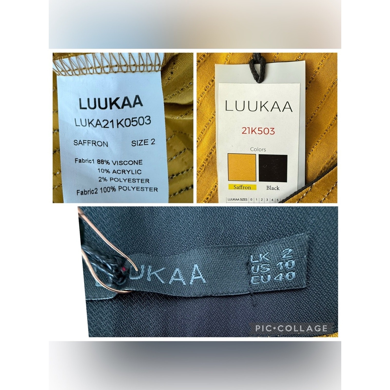 LUUKAA Lagenlook Asymmetrical Dress Size 10 Yellow Stripe Artsy Avant Garde NEW