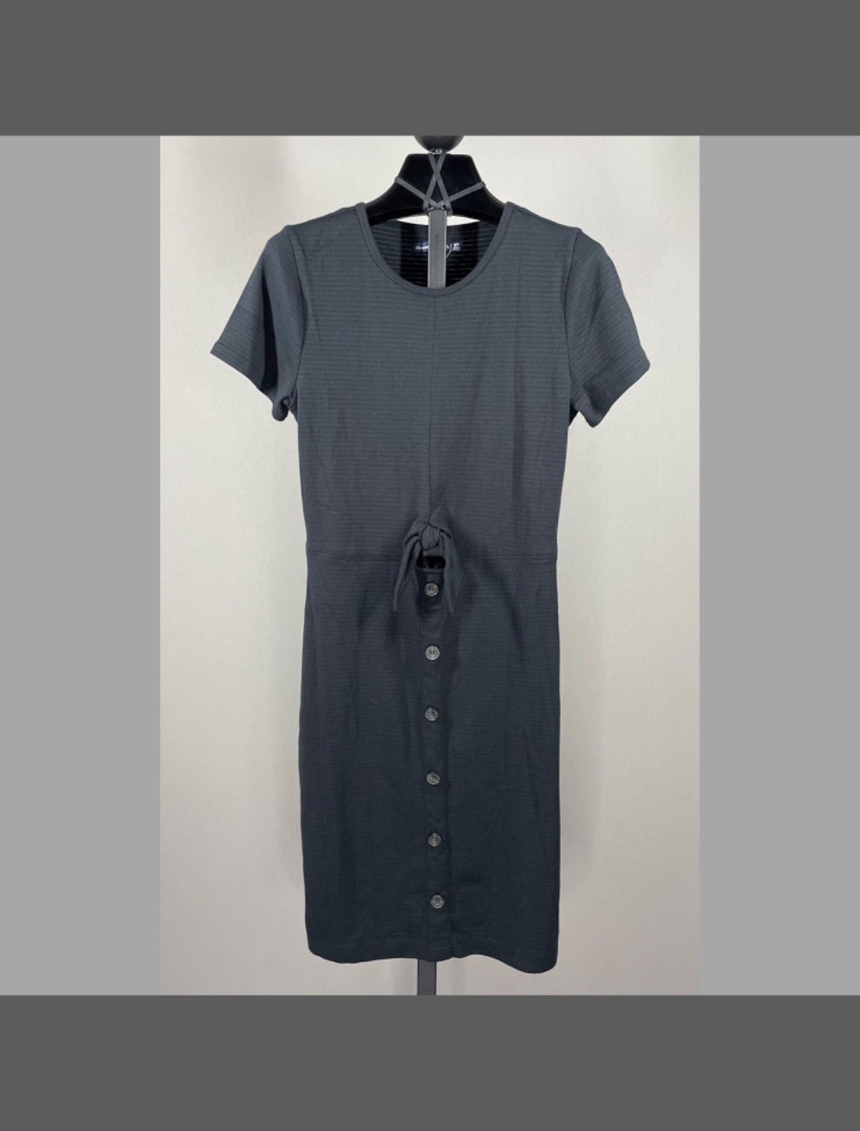 NEW Abercrombie & Fitch Dress Womens Medium tall black pencil preppy casual