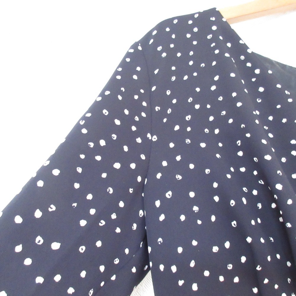 GREEN LABEL RELAXING United Arrows CS Cache-Coeur Dress in Navy Women USED