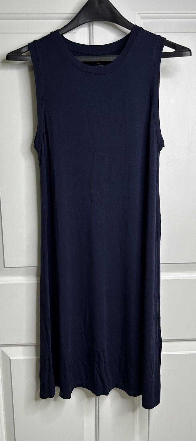 Daily Ritual Tank Dress Women’s Small Sleeveless Dark Navy Blue
