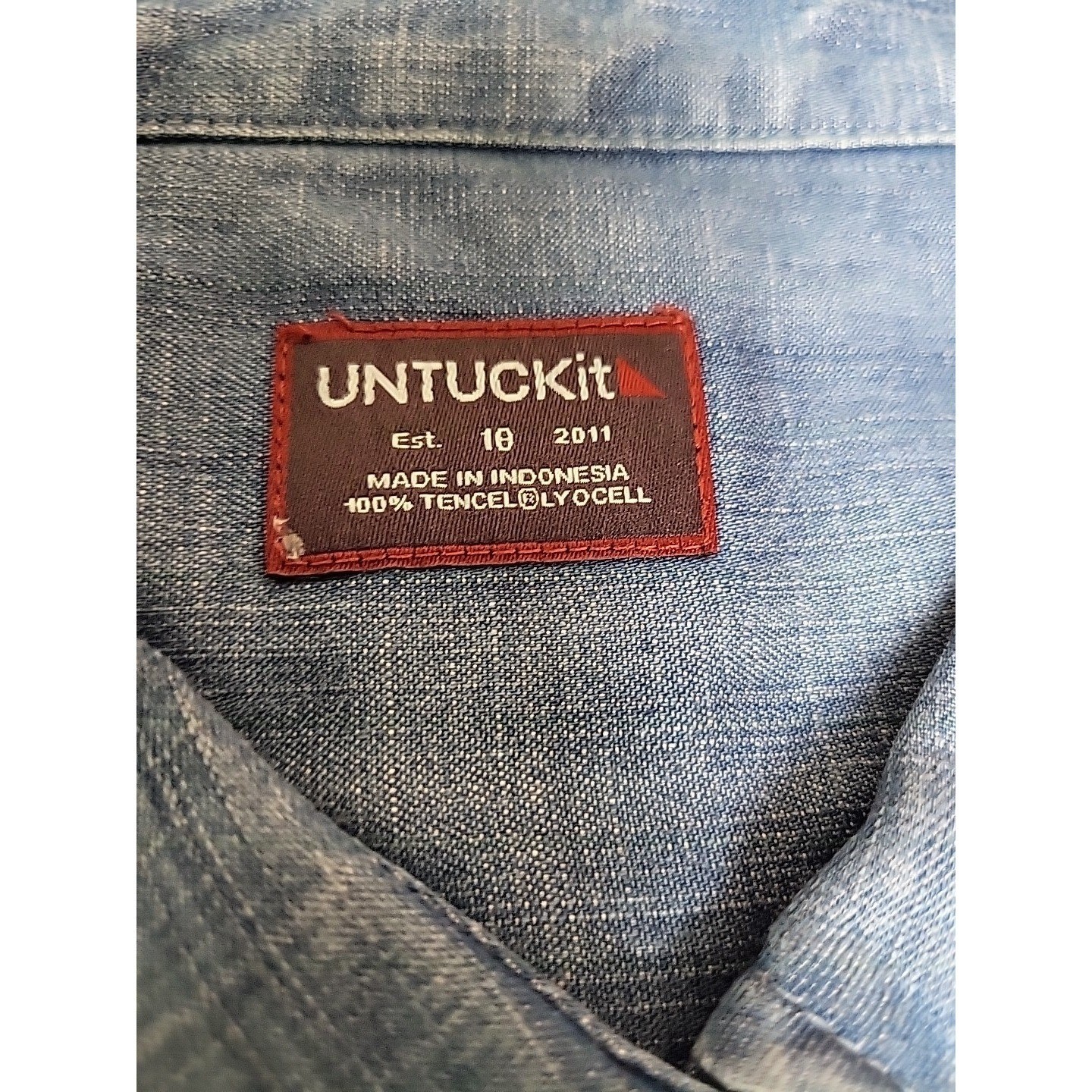 UNTUCKIT SIZE 18 Zara chambray Shirt Dress Regular Fit Long Sleeve Belted NWT