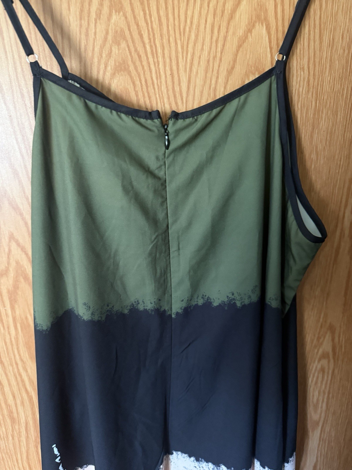 Unique Colorblock Woman’s Jumpsuit Soft Flowy Fabric SZ 14? See Measurements